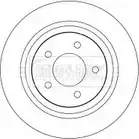 Тормозной диск BORG & BECK F4 EOD7 3145080 BBD4522 2VSZ1