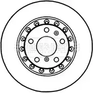 Тормозной диск BORG & BECK BBD4547 Audi XXO5CA IE5VW S1