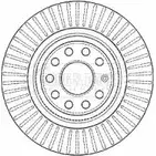 Тормозной диск BORG & BECK Y3LF57 V3 TZY0C Audi BBD4551