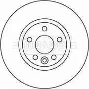 Тормозной диск BORG & BECK FM7 2CI Ford Mondeo 4 (CA2, BA7) Хэтчбек 2.0 LPG 145 л.с. 2009 – 2015 F4KWR1T BBD4567