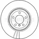 Тормозной диск BORG & BECK 1YE1C BC0GO 3 3145127 BBD4574