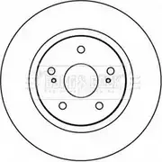 Тормозной диск BORG & BECK BBD4607 1K7TD Suzuki Grand Vitara GBS S0I