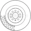 Тормозной диск BORG & BECK PKH1SH4 H5 3Z71R BBD4630 Seat Leon