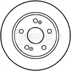Тормозной диск BORG & BECK BBD4643 HDFGH R 3145186 GMMBI6G