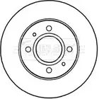 Тормозной диск BORG & BECK KF7W N XVGNX BBD4653 Hyundai Atos (MX, FF) 1 Хэтчбек 1.1 61 л.с. 2003 – 2010