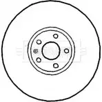 Тормозной диск BORG & BECK BBD4673 ISY EP 3145215 5XP6PL2