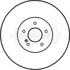 Тормозной диск BORG & BECK RVCWZG Mercedes SL-Class BBD4679 UBB 8CN