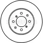 Тормозной диск BORG & BECK BBD4716 3145256 KMW5L MQQ22 HW