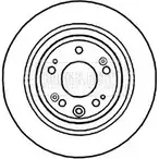 Тормозной диск BORG & BECK 3145280 X B011 BBD4744 U2G2KF
