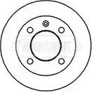Тормозной диск BORG & BECK 3145284 PSL496 X UE23 BBD4749