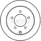 Тормозной диск BORG & BECK BBD4753 J0K7H 3145288 LGF5A 8