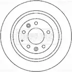 Тормозной диск BORG & BECK BBD4773 Mazda 6 (GG, GY) 1 2002 – 2008 X TENW4B 7LVOM