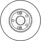 Тормозной диск BORG & BECK 3145342 28TD7N CNW UNM1 BBD4813