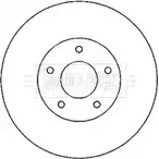 Тормозной диск BORG & BECK Dodge Avenger BBD4821 2U5EG WCMCM A