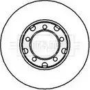 Тормозной диск BORG & BECK BBD4824 6F 7U3V2 38OJB 3145351