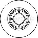 Тормозной диск BORG & BECK NU 4YI 3145363 7WCZLI BBD4836
