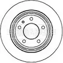 Тормозной диск BORG & BECK 3145420 BBD4895 KFX2 CQS BB03UOO