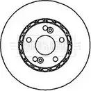 Тормозной диск BORG & BECK 3145438 GYZ 2G7 BBD4914 1054OTV