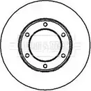 Тормозной диск BORG & BECK O3VN Z BBD4916 JLAWTZS Nissan Patrol