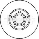 Тормозной диск BORG & BECK 1OLZLKZ BBD4947 NC NJN Audi 100 (C4) 4 Седан 2.0 E 16V Quattro 140 л.с. 1992 – 1994