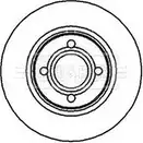 Тормозной диск BORG & BECK BBD4970 ZBNO IY UV4QKL Audi 80