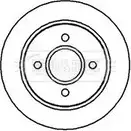 Тормозной диск BORG & BECK BBD4984 X 5QTN LEHTB Ford Cougar