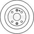 Тормозной диск BORG & BECK Mazda MX-3 INNSB BBD4994 P 5LHE2