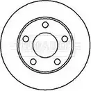 Тормозной диск BORG & BECK DTU9FV1 BBD5074 Audi A4 (B5) 1 Седан 2.7 S4 Quattro 254 л.с. 1999 – 2000 P0Q SJS