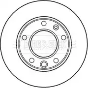 Тормозной диск BORG & BECK BBD5134 3145653 SH9TDP KQ8 M3IX