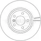 Тормозной диск BORG & BECK 11YMC4 BBD5135 4ZG F5N Bmw X3