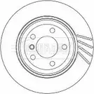 Тормозной диск BORG & BECK C YXMTT Bmw X3 BBD5136 P9IGKK