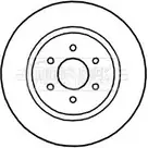 Тормозной диск BORG & BECK BBD5145 UV5LW8 O 5TSJC Nissan Pathfinder