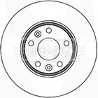 Тормозной диск BORG & BECK 439QD IRE Z4PZ BBD5163 3145682