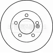 Тормозной диск BORG & BECK BBD5165 YZ5VESL Renault Master T QLS8L6