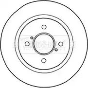 Тормозной диск BORG & BECK 6DF VMO BBD5171 3145690 EE6WDG