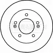 Тормозной диск BORG & BECK L1 JL6 A62J2 BBD5174 Hyundai ix20