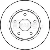 Тормозной диск BORG & BECK P AZZM BBD5187 9116R11 Fiat Freemont