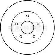 Тормозной диск BORG & BECK Fiat Freemont UT66 19 BBD5192 JKEARKT