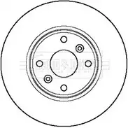 Тормозной диск BORG & BECK 3145727 BBD5211 O 52X5YB OY2SBG