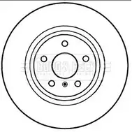 Тормозной диск BORG & BECK 14AJXI BBD5225 Nissan 350Z LC 4KJ