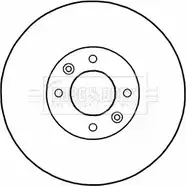 Тормозной диск BORG & BECK Citroen DS4 BBD5234 GTUOA 6 6EDCFTF