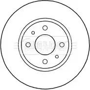 Тормозной диск BORG & BECK BBD5242 Fiat Bravo (182) 1 Хэтчбек O6A J8BI XMHWQ