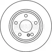 Тормозной диск BORG & BECK BBD5269 Mercedes B-Class (W246) 2 Хэтчбек XTIUU TWV SBKC