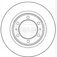 Тормозной диск BORG & BECK 4NL4BDT 1E0X R9 Toyota Hilux (N140, 50, 60, 70) 6 Кроссовер 3.4 4WD (VZN185W) 178 л.с. 1995 – 2004 BBD5289