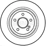 Тормозной диск BORG & BECK Y 93GU2 3SYFJNA BBD5299 Mercedes SL-Class (R230) 2 2002 – 2011