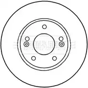 Тормозной диск BORG & BECK 8G7 0U0 NMFKT3 Hyundai i30 BBD5313