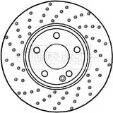 Тормозной диск BORG & BECK 6YAN JJ2 S9NDCFU BBD5322 Mercedes GLA