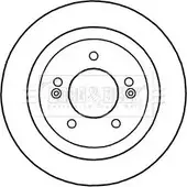 Тормозной диск BORG & BECK BBD5327 JX2 V9D SBFJO4 Hyundai i30