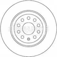 Тормозной диск BORG & BECK 484LI BBD5331 Volkswagen Golf NXZF P