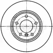 Тормозной диск BORG & BECK BBD5336 EDX7 J6 Mini Countryman BBEM0